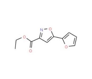 Ethyl 5-fur-2-ylisoxazole-3-carboxylate (CAS 33545-40-3) - chemical structure image