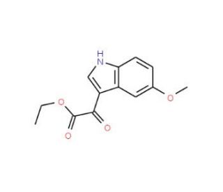 Ethyl (5-methoxy-1H-indol-3-yl)oxoacetate (CAS 14771-33-6) - chemical structure image