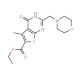 ethyl 5-methyl-2-(morpholin-4-ylmethyl)-4-oxo-3,4-dihydrothieno[2,3-d]pyrimidine-6-carboxylate - chemical structure image