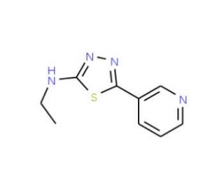 Ethyl-(5-pyridin-3-yl-[1,3,4]thiadiazol-2-yl)-amine - chemical structure image