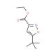Ethyl 5-(tert-butyl)isoxazole-3-carboxylate (CAS 91252-54-9) - chemical structure image