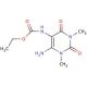 Ethyl (6-amino-1,2,3,4-tetrahydro-1,3-dimethyl-2,4-dioxo-5-pyrimidinyl)carbamate (CAS 49810-21-1) - chemical structure image