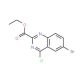 Ethyl 6-bromo-4-chloroquinazoline-2-carboxylate (CAS 1159976-38-1) - chemical structure image