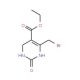 ethyl 6-(bromomethyl)-2-oxo-1,2,3,4-tetrahydropyrimidine-5-carboxylate (CAS 14903-94-7) - chemical structure image