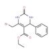 ethyl 6-(bromomethyl)-2-oxo-4-phenyl-1,2,3,4-tetrahydropyrimidine-5-carboxylate - chemical structure image