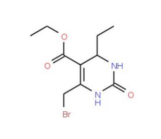 ethyl 6-(bromomethyl)-4-ethyl-2-oxo-1,2,3,4-tetrahydropyrimidine-5-carboxylate - chemical structure image