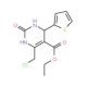 ethyl 6-(chloromethyl)-2-oxo-4-thien-2-yl-1,2,3,4-tetrahydropyrimidine-5-carboxylate - chemical structure image