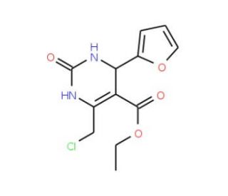 ethyl 6-(chloromethyl)-4-(2-furyl)-2-oxo-1,2,3,4-tetrahydropyrimidine-5-carboxylate - chemical structure image