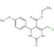 ethyl 6-(chloromethyl)-4-(4-methoxyphenyl)-2-oxo-1,2,3,4-tetrahydropyrimidine-5-carboxylate (CAS 475042-38-7) - chemical stru