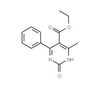 Ethyl 6-methyl-2-oxo-4-phenyl-1,2-dihydro-5-pyrimidinecarboxylate (CAS 69207-36-9) - chemical structure image