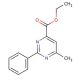 ethyl 6-methyl-2-phenylpyrimidine-4-carboxylate - chemical structure image