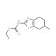 ethyl 6-methyl-4,5,6,7-tetrahydro-1,3-benzothiazol-2-ylcarbamate - chemical structure image