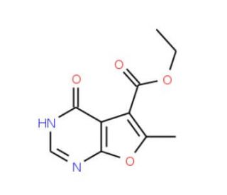ethyl 6-methyl-4-oxo-3,4-dihydrofuro[2,3-d]pyrimidine-5-carboxylate - chemical structure image