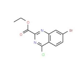 Ethyl 7-bromo-4-chloroquinazoline-2-carboxylate (CAS 1189105-79-0) - chemical structure image