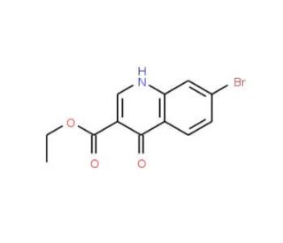 Ethyl 7-bromo-4-hydroxyquinoline-3-carboxylate (CAS 179943-57-8) - chemical structure image