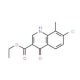 Ethyl 7-chloro-4-hydroxy-8-methylquinoline-3-carboxylate (CAS 5350-94-7) - chemical structure image