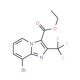 Ethyl 8-bromo-2-(trifluoromethyl)imidazo-[1,2-a]pyridine-3-carboxylate (CAS 1038389-86-4) - chemical structure image