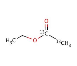 Ethyl acetate-1,2-13C2 (CAS 84508-45-2) - chemical structure image