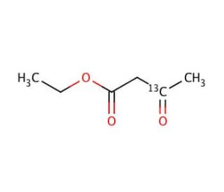 Ethyl acetoacetate-3-13C (CAS 61973-42-0) - chemical structure image