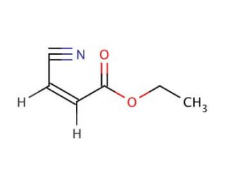 Ethyl cis-(&beta;-cyano)acrylate (CAS 40594-97-6) - chemical structure image