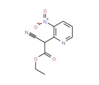ethyl cyano(3-nitropyridin-2-yl)acetate - chemical structure image