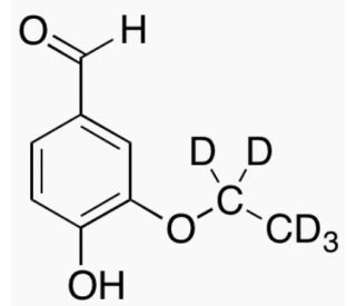 Ethyl-d5 Vanillin (CAS 1335401-74-5) - chemical structure image