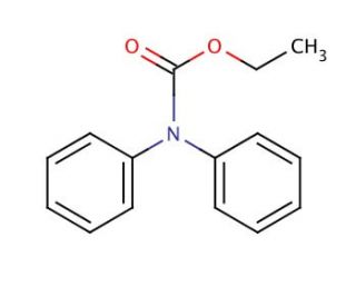Ethyl diphenylcarbamate (CAS 603-52-1) - chemical structure image