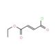 Ethyl fumaroyl chloride (CAS 26367-48-6) - chemical structure image