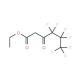 Ethyl (heptafluorobutyryl)acetate (CAS 336-62-9) - chemical structure image