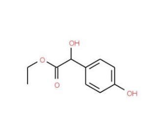 Ethyl hydroxy(4-hydroxyphenyl)acetate (CAS 68758-68-9) - chemical structure image