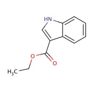 Ethyl indole-3-carboxylate (CAS 776-41-0) - chemical structure image