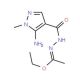 Ethyl N-[(5-amino-1-methyl-1H-pyrazol-4-yl)-carbonyl]ethanehydrazonoate (CAS 114936-20-8) - chemical structure image