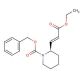 Ethyl N-Benzyloxycarbonyl-3-[(2R)-piperidinyl)]-2(E)-Propenoate (CAS 160169-47-1) - chemical structure image