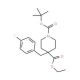 Ethyl N-Boc-4-(4-fluorobenzyl)piperidine-4-carboxylate (CAS 917755-77-2) - chemical structure image
