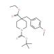 Ethyl N-Boc-4-(4-methoxybenzyl)piperidine-4-carboxylate (CAS 859199-06-7) - chemical structure image