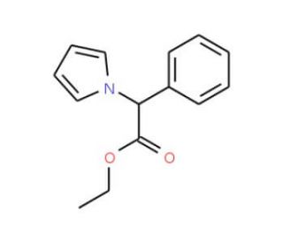 Ethyl phenyl(1H-pyrrol-1-yl)acetate (CAS 78177-22-7) - chemical structure image