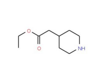 ethyl piperidin-4-ylacetate (CAS 59184-90-6) - chemical structure image