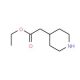 ethyl piperidin-4-ylacetate (CAS 59184-90-6) - chemical structure image