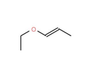 Ethyl propenyl ether, cis + trans (CAS 928-55-2) - chemical structure image