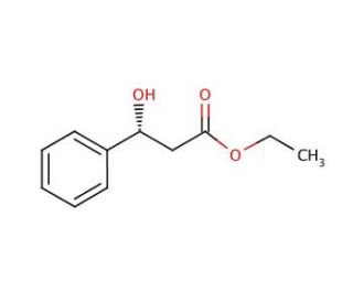 (&plus;)-Ethyl (R)-3-hydroxy-3-phenylpropionate (CAS 72656-47-4) - chemical structure image
