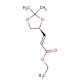 Ethyl (S)-(+)-3-(2,2-dimethyl-1,3-dioxolan-4-yl)-2-propenoate,predominantly trans (CAS 64520-58-7) - chemical structure image