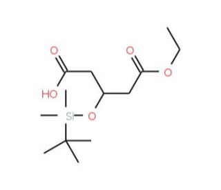 Ethyl (S)-3-(tert-butyldimethylsiloxy)glutarate - chemical structure image