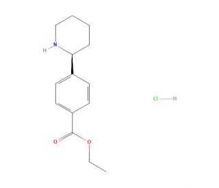Ethyl (S)-4-(piperidin-2-yl)benzoate hydrochloride (CAS 1388117-52-9) - chemical structure image