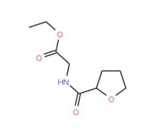 Ethyl (tetrahydro-furan-2-carbonyl)-amino-acetate (CAS 574719-90-7) - chemical structure image