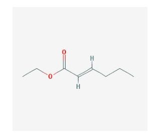 Ethyl trans-2-hexenoate (CAS 27829-72-7) - chemical structure image
