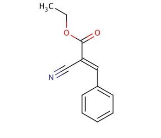 Ethyl trans-&alpha;-cyanocinnamate (CAS 2169-69-9) - chemical structure image