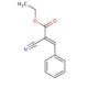 Ethyl trans-α-cyanocinnamate (CAS 2169-69-9) - chemical structure image