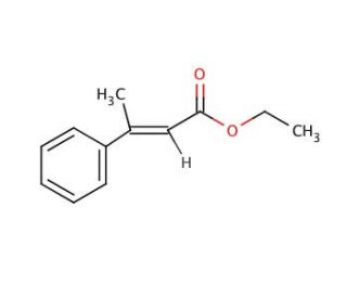 Ethyl trans-&beta;-methylcinnamate (CAS 1504-72-9) - chemical structure image