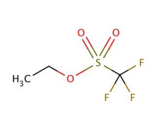 Ethyl trifluoromethanesulfonate (CAS 425-75-2) - chemical structure image
