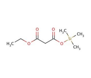 Ethyl trimethylsilyl malonate (CAS 18457-03-9) - chemical structure image